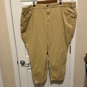 Lane Bryant Women's Tan Cropped Pants